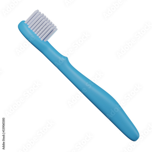3D Tooth Brush Illustration
