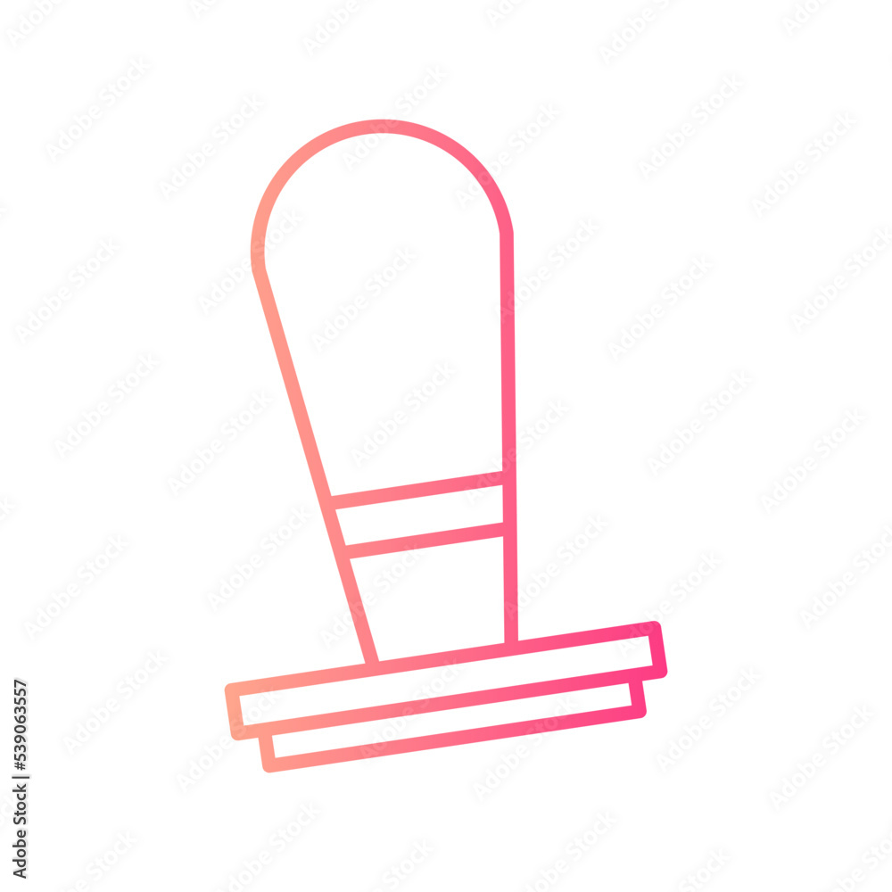 rubber stamp gradient icon