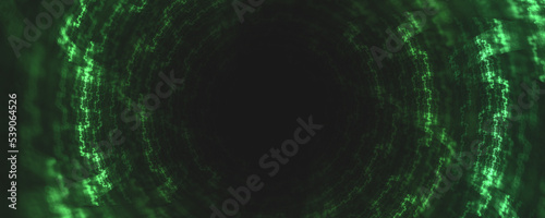 green space time machine hole background