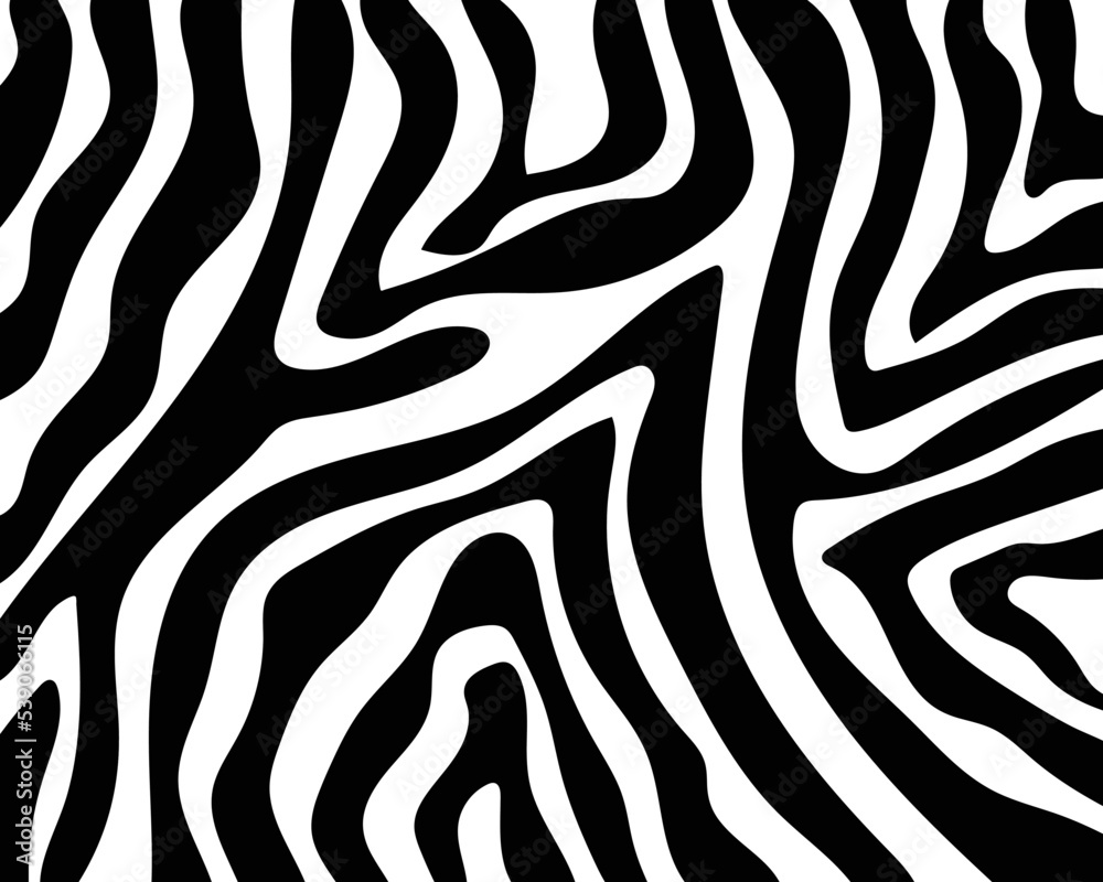 vector zebra skin pattern. texture background.