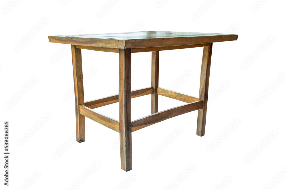 Wooden table isolated. Wooden table isolated.
