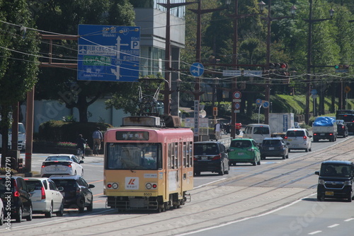 熊本市内の路面電車