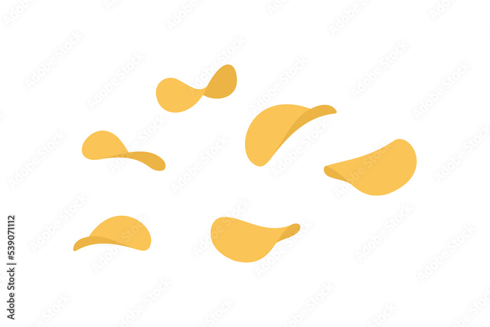 potato chip illustration vector design potato chip illustration vector design