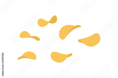 potato chip illustration vector design
