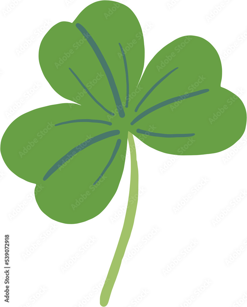 Fototapeta premium clover leaf simplicity drawing