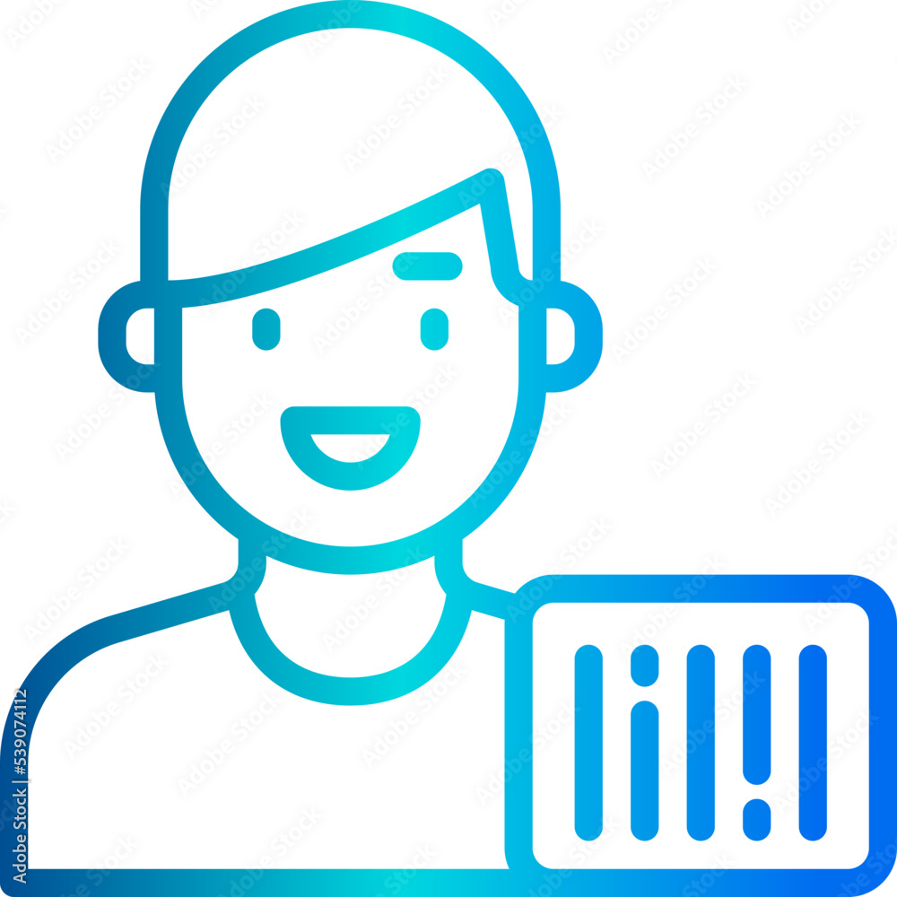 Barcode outline icon Barcode outline icon