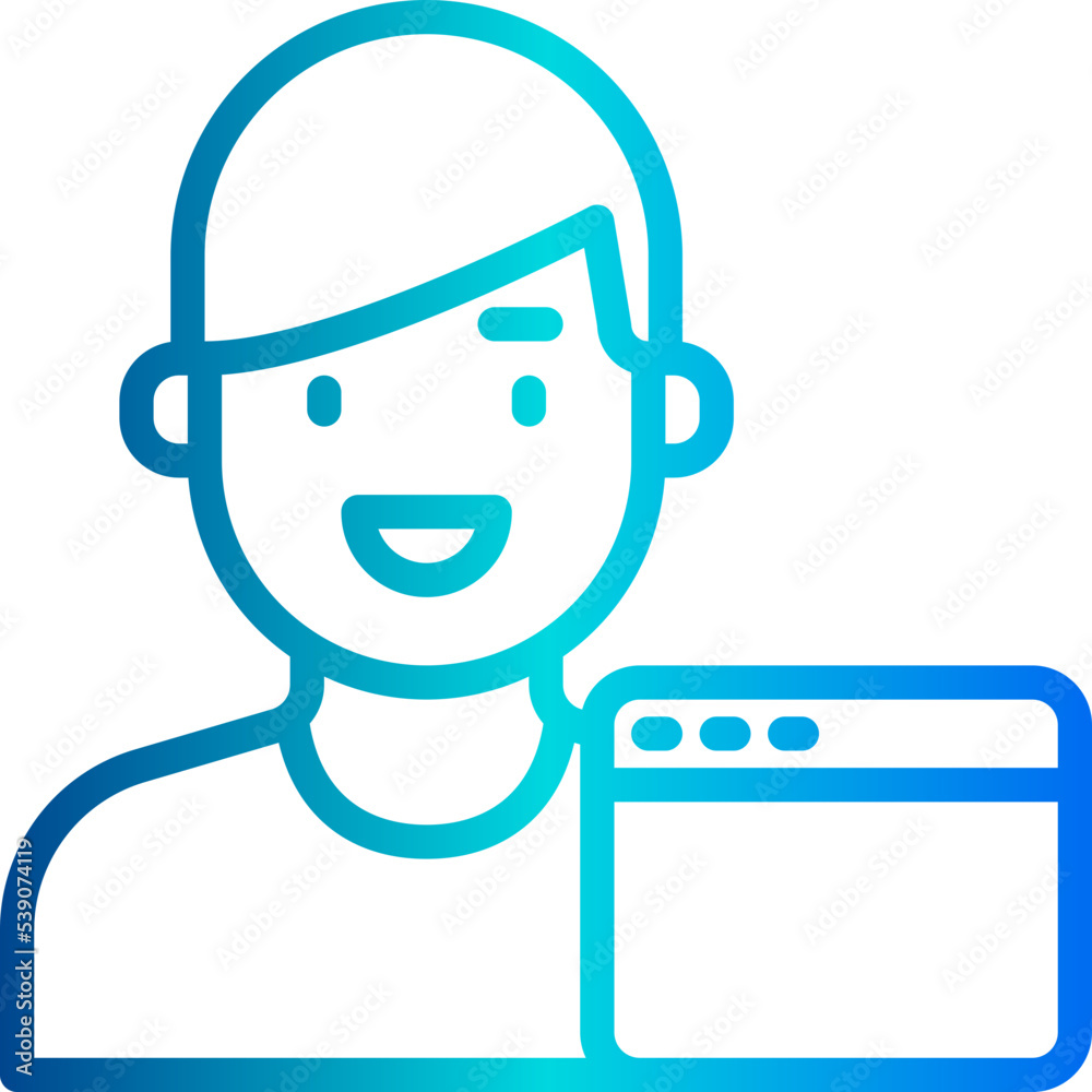 Browser outline icon Browser outline icon