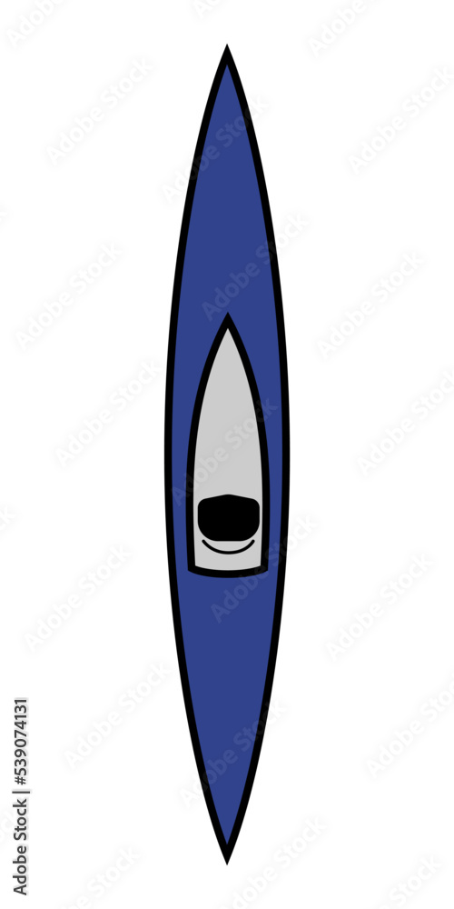 Folding kayak pictogram vector illustration. Folding kayak pictogram vector illustration.