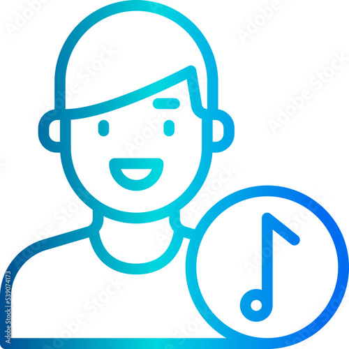 Music outline icon