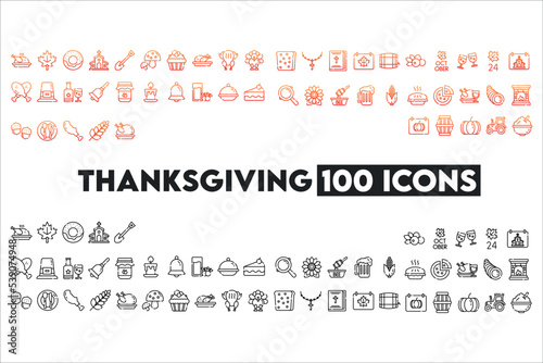 Thanksgiving Icon Pack 100 Icons 