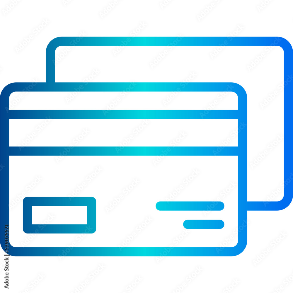 Credit card outline icon Credit card outline icon
