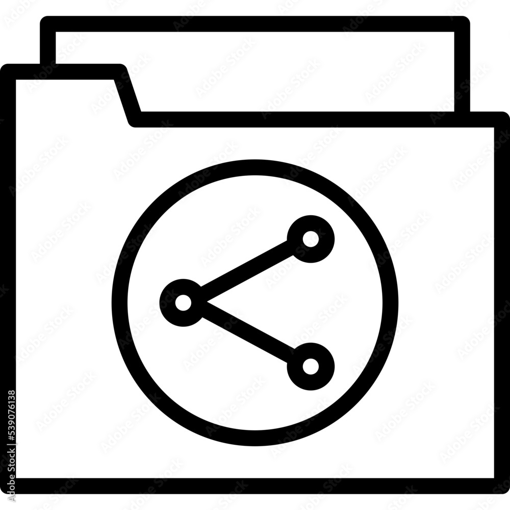 Folder outline icon
