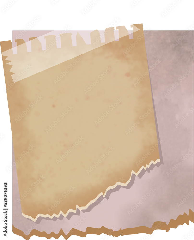 Fototapeta premium vintage sticky notes for scrapbook