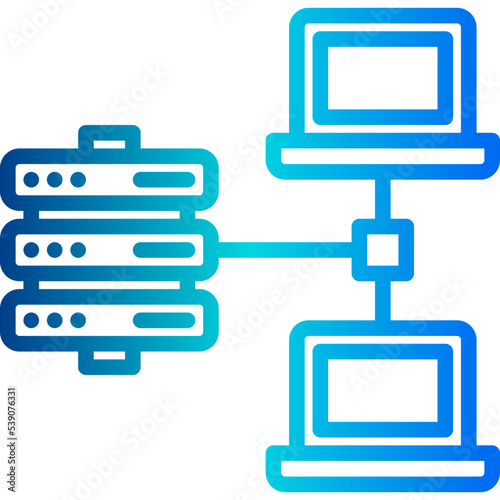 Local network outline icon