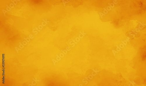 Yellow paper painting with watercolor brush, Grunge splash watercolor texture background