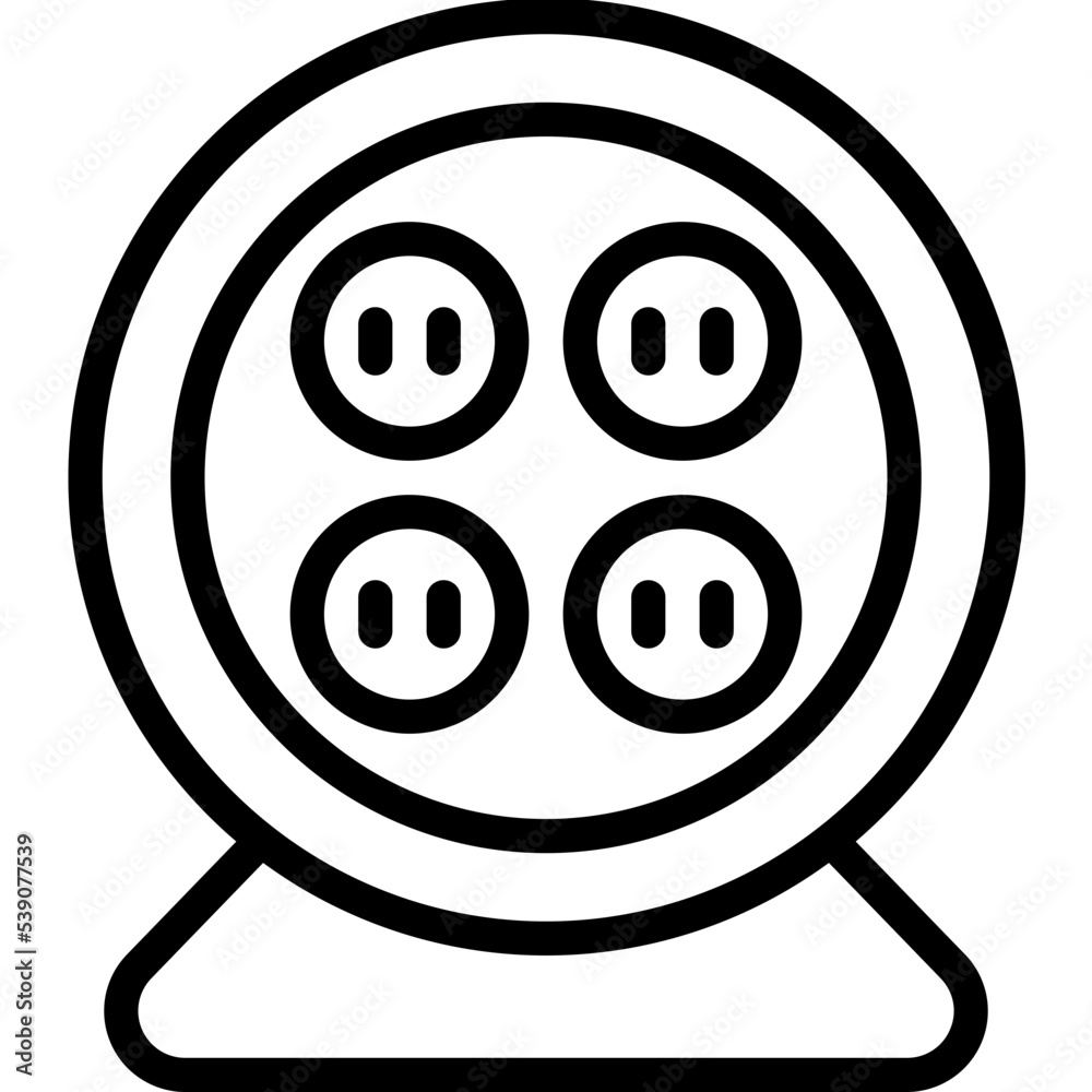 Obraz premium Extension cablestructure outline icon