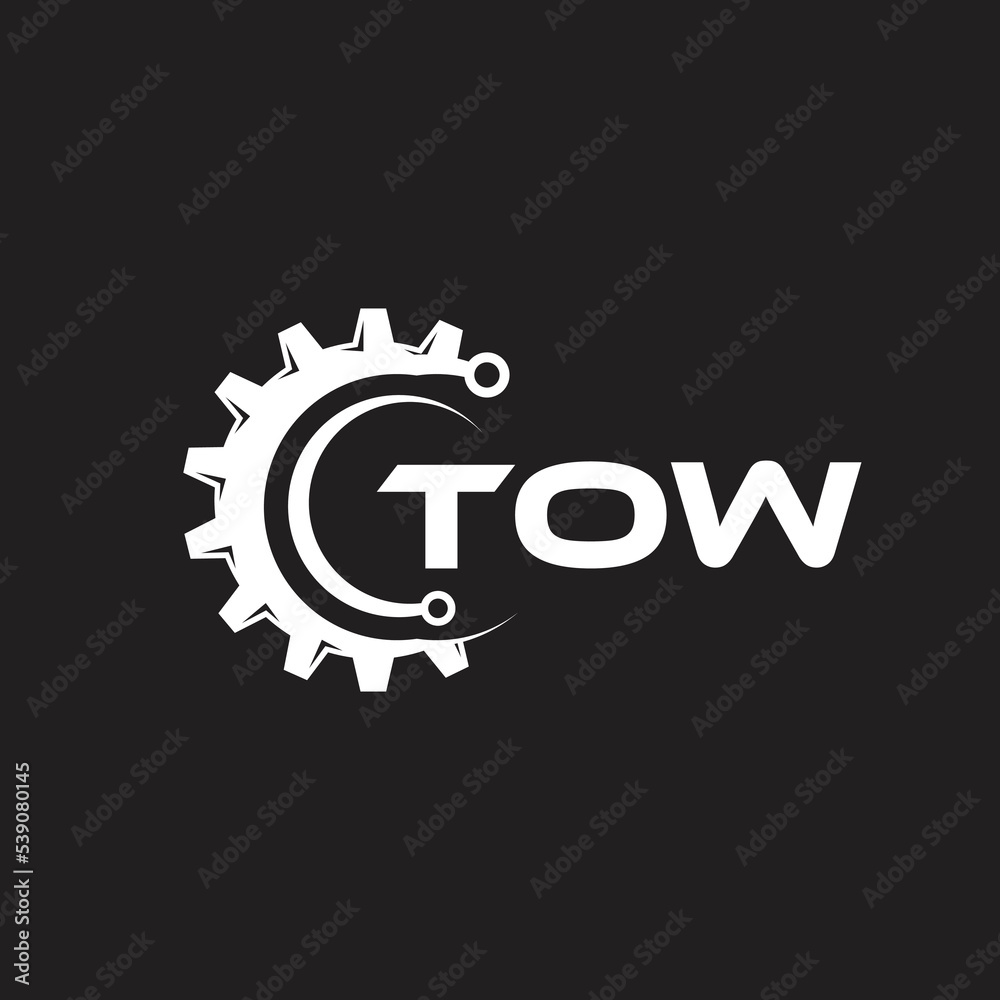 TOW letter technology logo design on black background. TOW creative initials letter IT logo concept. TOW setting shape design.
TOW letter technology logo design on black background. TOW creative initials letter IT logo concept. TOW setting shape design.