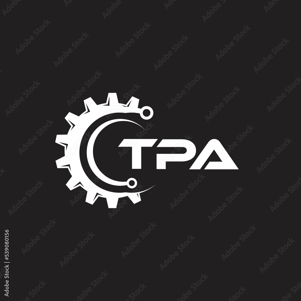 TPA letter technology logo design on black background. TPA creative initials letter IT logo concept. TPA setting shape design.
TPA letter technology logo design on black background. TPA creative initials letter IT logo concept. TPA setting shape design.