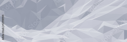 Bilde på lerret 3D rendered low polygon ice mountain