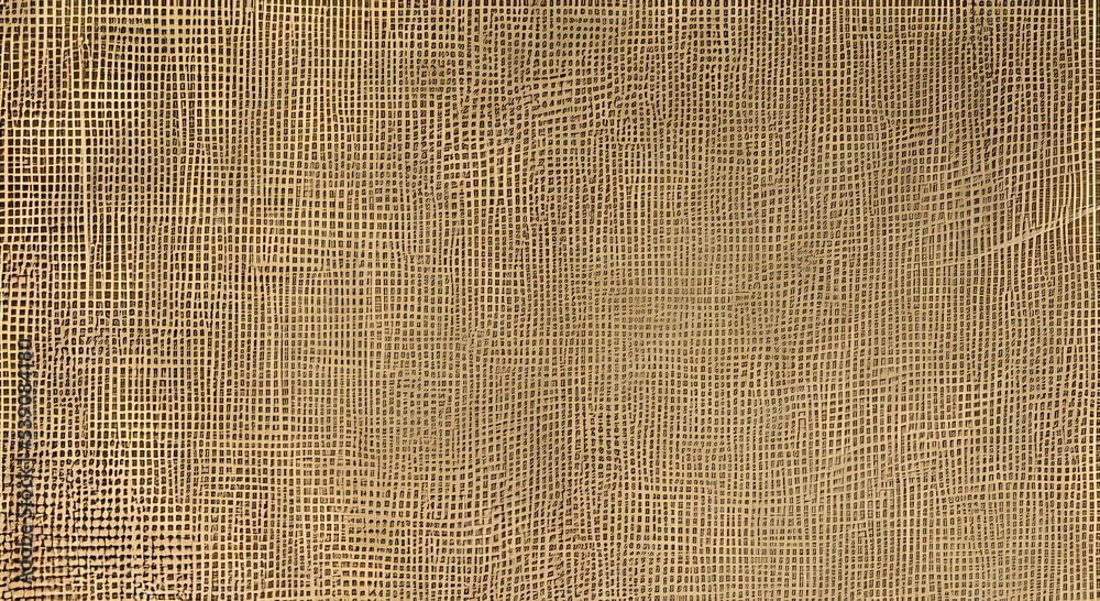 Brown cotton fabric texture background, seamless pattern of natural textile.