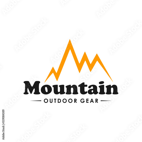 Simple Mountain logo design template