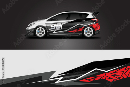 Car Wrap Design vector, Ready use and printing Eps 10