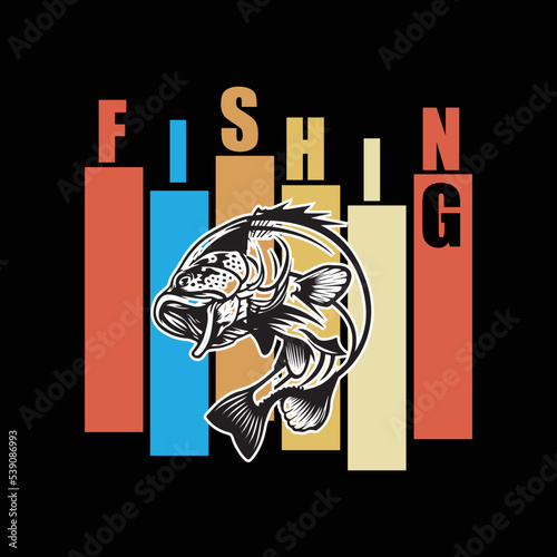 Fishing T-shirt design