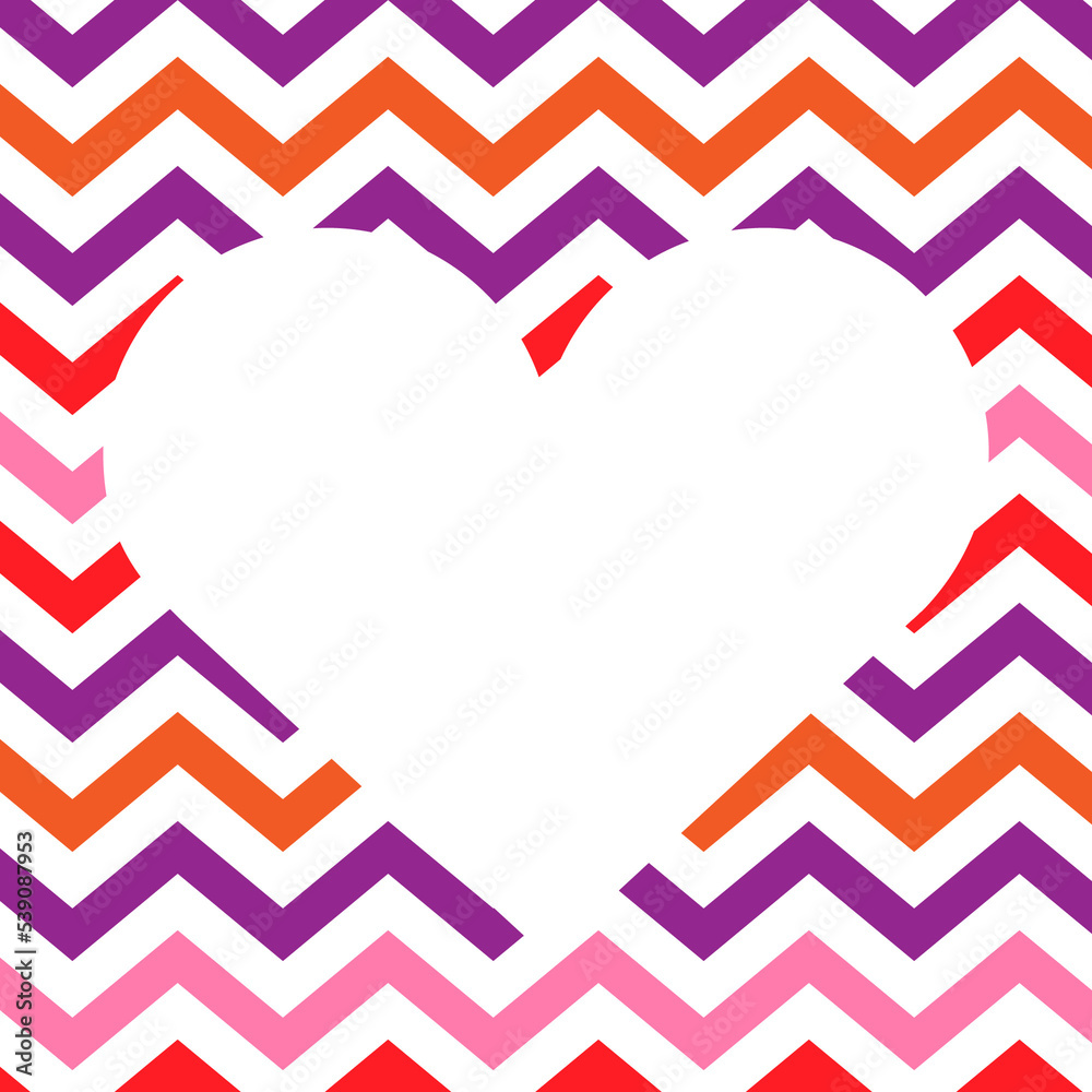 Obraz premium Pattern colorful hearts on white background. Color pattern with hearts. Space pattern hearts. Backdrop for valentines day or card love.