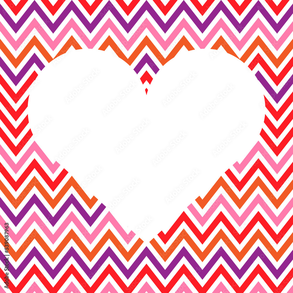 Obraz premium Pattern colorful hearts on white background. Color pattern with hearts. Space pattern hearts. Backdrop for valentines day or card love.
