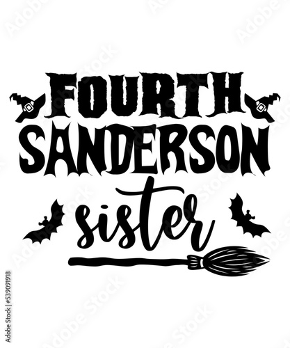 Fourth sanderson sister Happy Halloween shirt print template  Pumpkin Fall Witches Halloween Costume shirt design