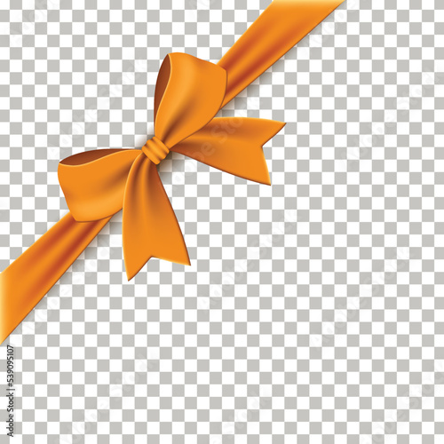 realistic golden gift ribbon ornament vector graphic