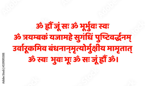 Slika na platnu Lord shiva mantra in Sanskrit calligraphy