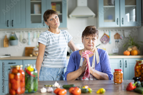 Two women in the kitchen