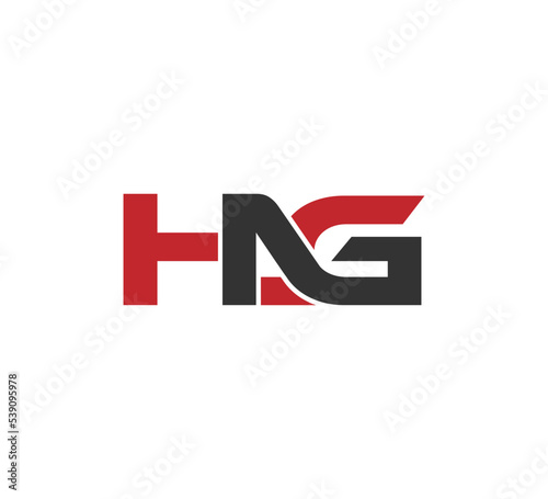 Fototapeta Simple 3 letters logo modern initial HAG