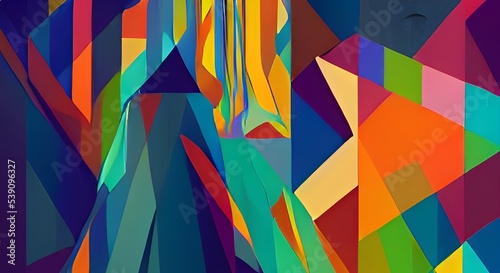 Abstract geometric pattern design in retro style. illustration.