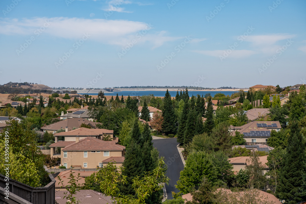 Folsom Lake view from the neighborhood.