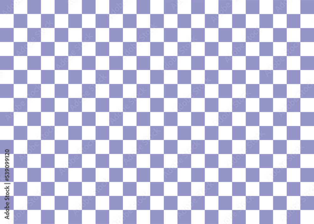 Blue Checkerboard Background Vector Abstract Seamless Pattern popular grid pattern Print on the wall or the tablecloth.