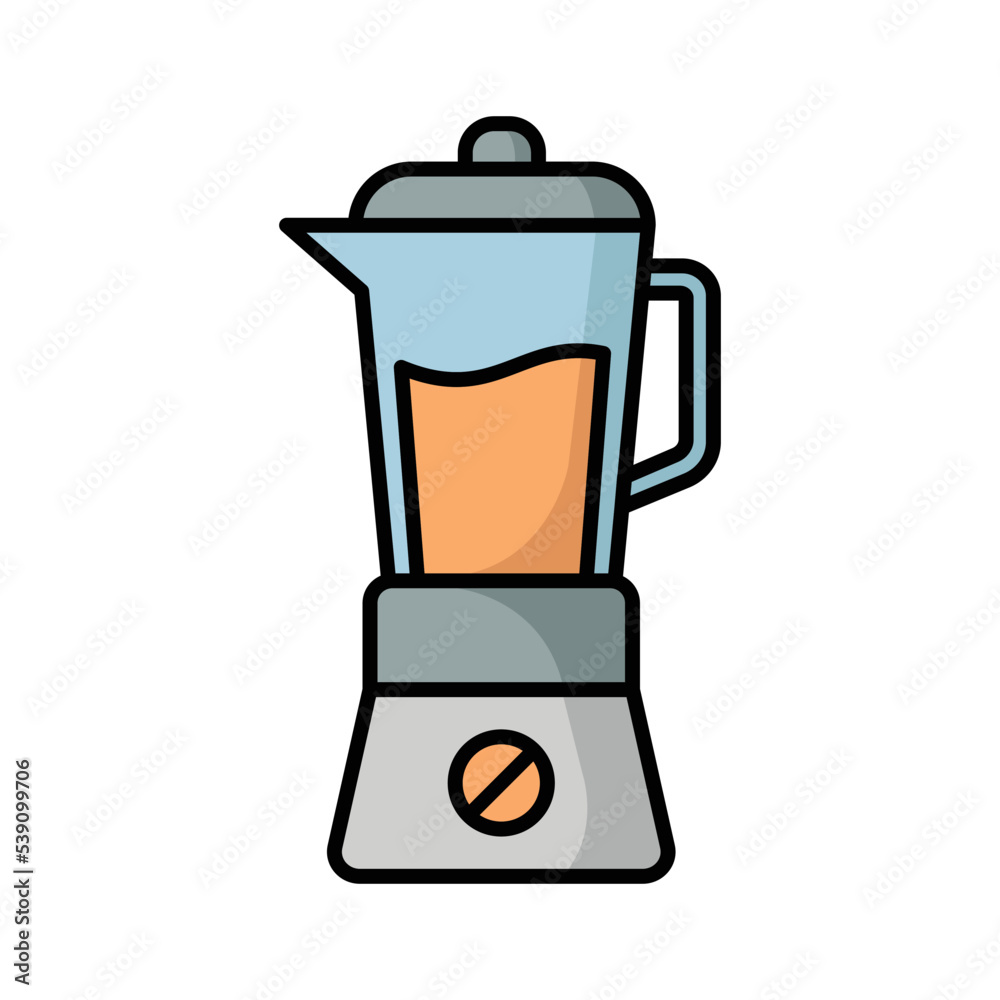 Fototapeta premium kitchen blender icon vector design template in white background