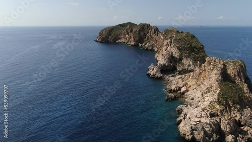 Beautiful panoramic view of the Malgrats Islands in the coast of Majorca with an amazing turquoise sea,. Concept of summer, travel, relax, hotel, holiday and enjoy photo
