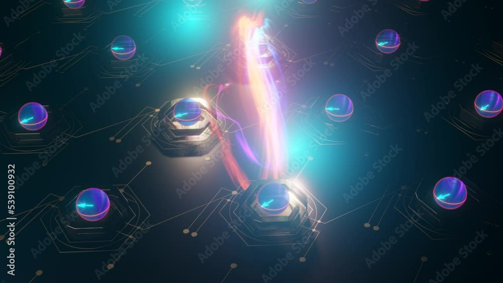 Inside Quantum PC. Quantum Computing, Circuit At Work - Superposition ...