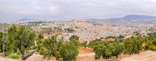 Panoramic view at the Fez city from Borj Nord - Morocco photo