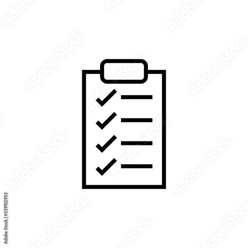  Check List line icon.