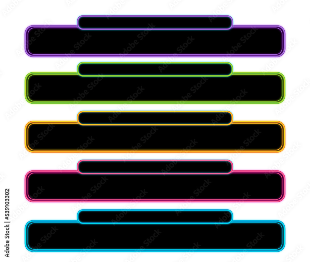 Obraz premium ネオンテロップベース