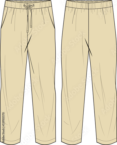 MEN AND BOYS WEAR TRACK JOGGERS AND TROUSERS VECTOR SKETCH