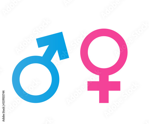 Female and male gender icon. Vector illustration