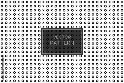 xo vector seamless pattern memphis line shapes in black and white background design