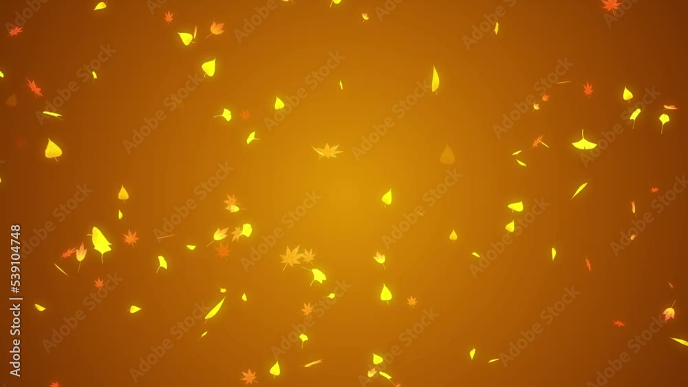Fallen leaves loop background material Fallen leaves loop background material
