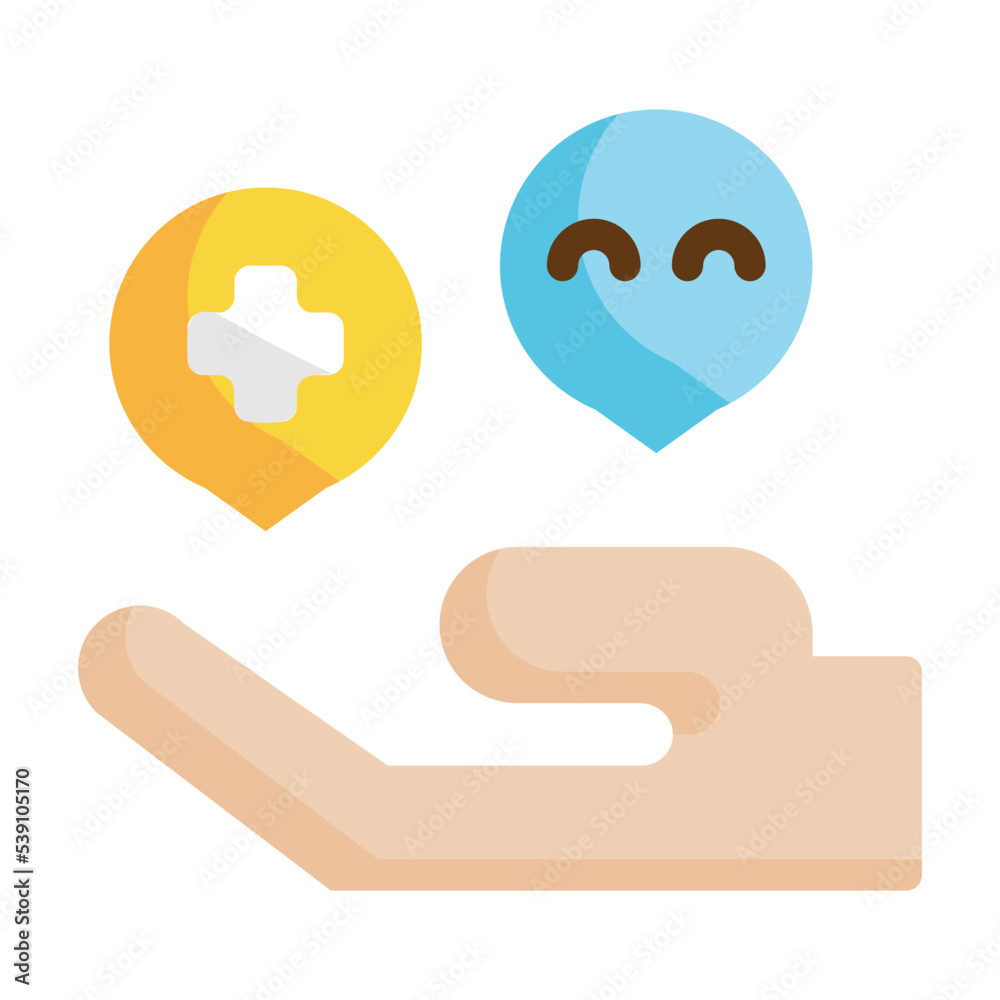 smile positive thinking happiness flat icon smile positive thinking happiness flat icon
