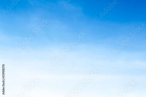 Fototapeta Naklejka Na Ścianę i Meble -  Cloud sky blue soft background with light breeze patterns