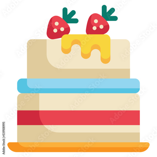 pancake sweet honey bakery baked flat icon